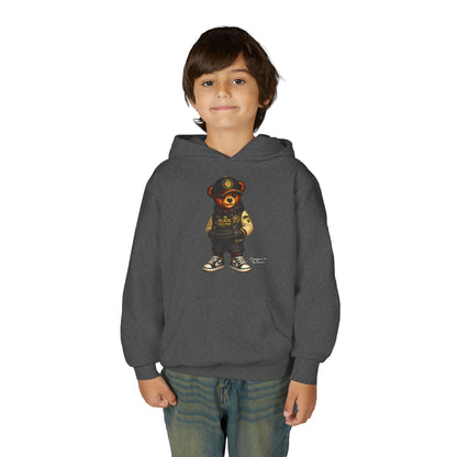 Youth Teddy Bear Hoodie — Cool Streetwear Bear Graphic Sweatshirt