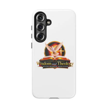 Wisdom and Theology Phone Case — Christian Dove & Cross Protective Tough Case