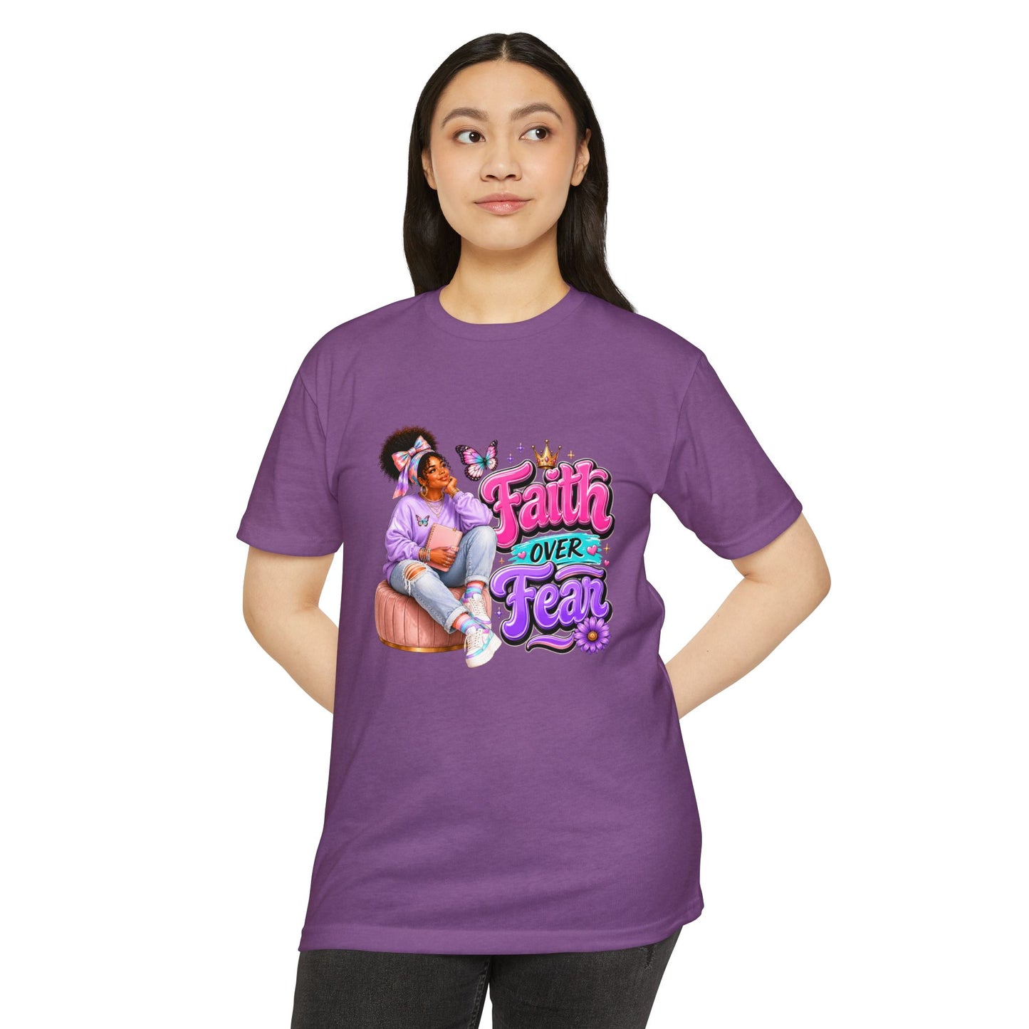 Faith Over Fear T‑Shirt — Inspirational Christian Graphic Tee