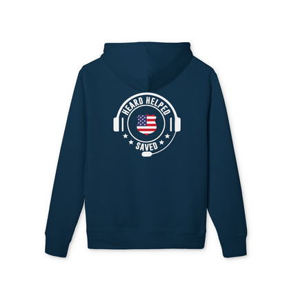 Helld Helped Saved Hoodie — Patriotic Call Center USA Headset Sweatshirt