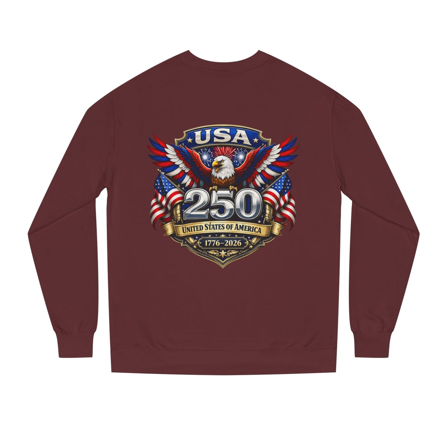USA 250th Anniversary Eagle Sweatshirt — 1776-2026 Patriotic Crewneck