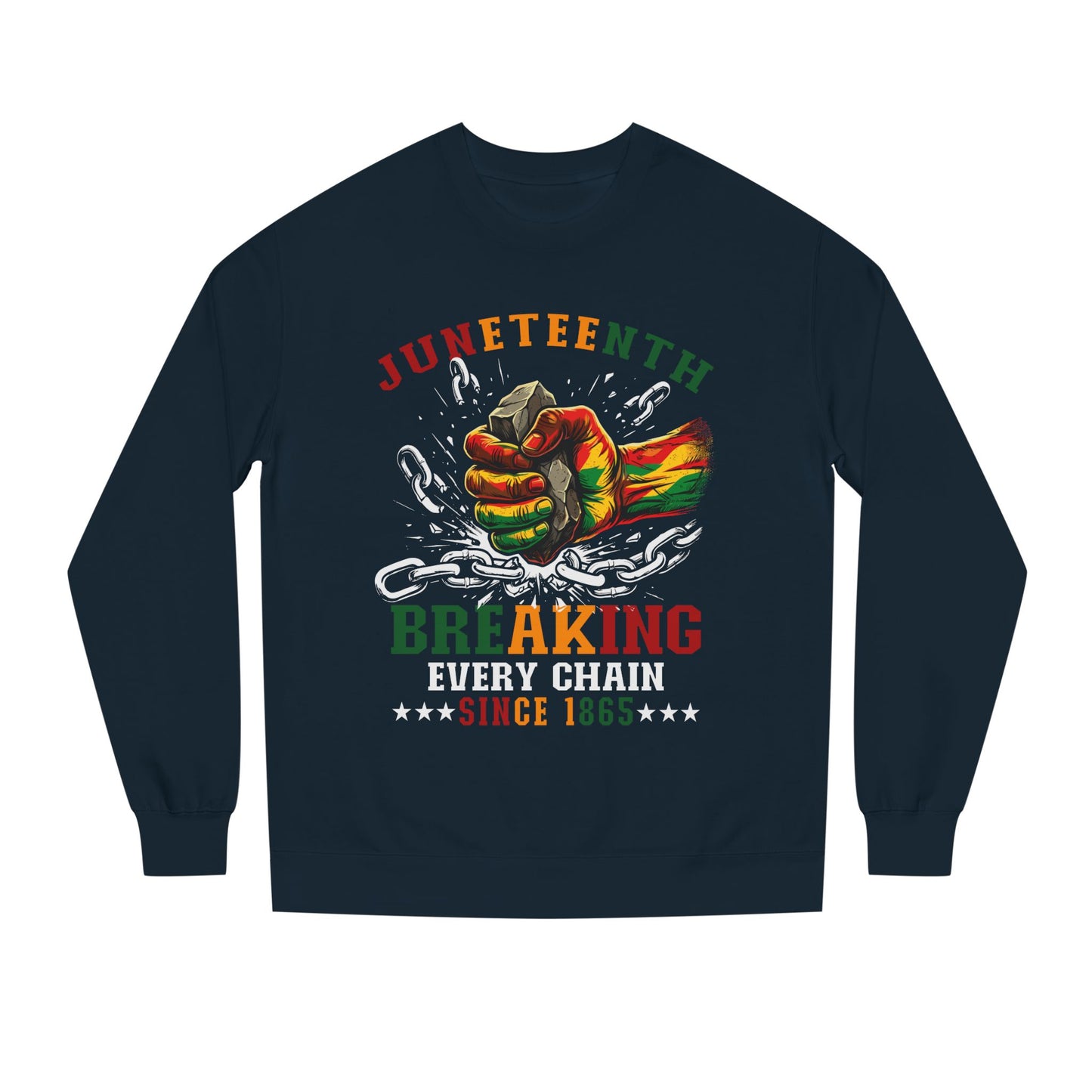 Juneteenth Breaking Every Chain Sweatshirt — Juneteenth Celebration Crewneck