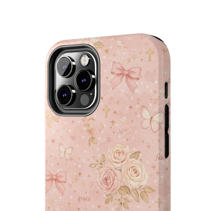 Grace Faith Phone Case | Christian floral iPhone Case