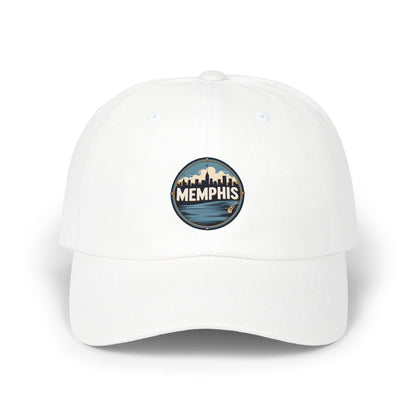 Memphis Skyline Dad Cap — Vintage Circle Patch Hat