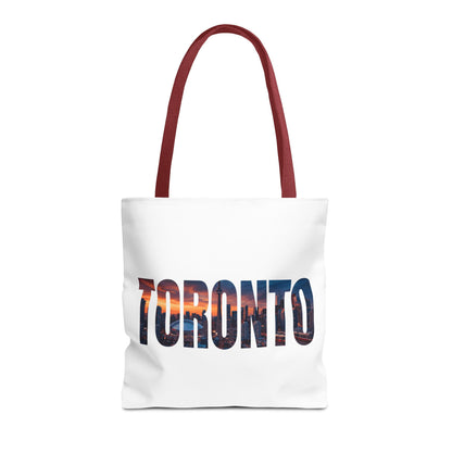 Toronto Skyline Tote Bag — Cityscape Photo Text Tote