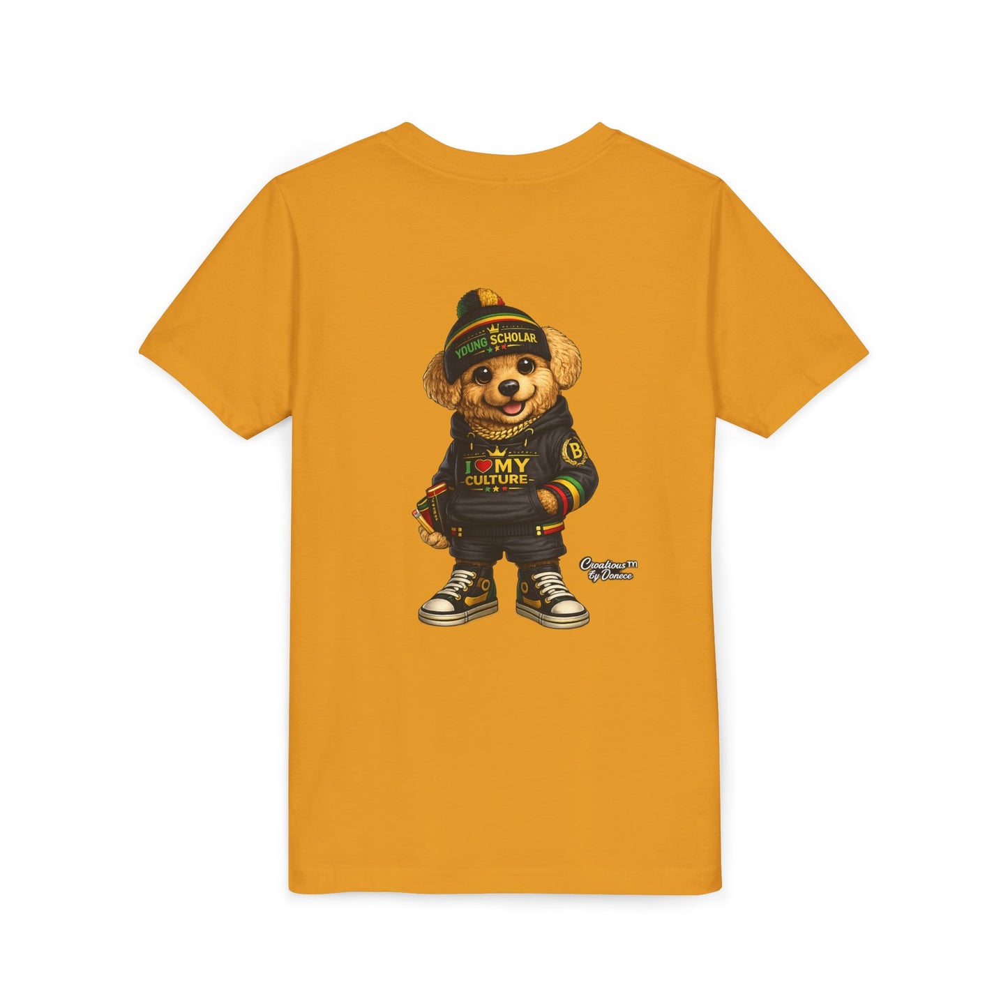Youth Bear Graphic Tee – "I Love My Culture" Urban Streetwear