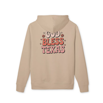 God Bless Texas Hoodie — Retro Floral Texas Pride Pullover