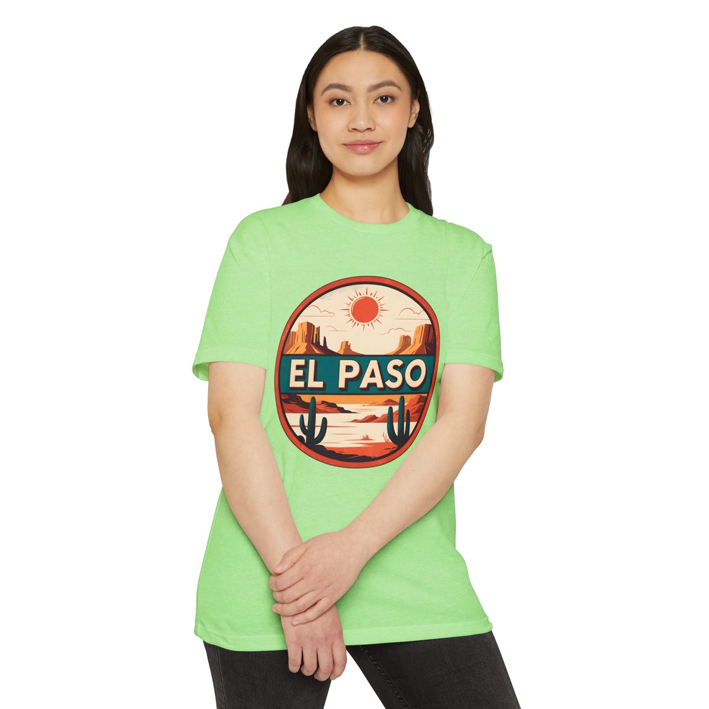 El Paso Desert Patch T-Shirt — Retro Southwestern Travel Tee