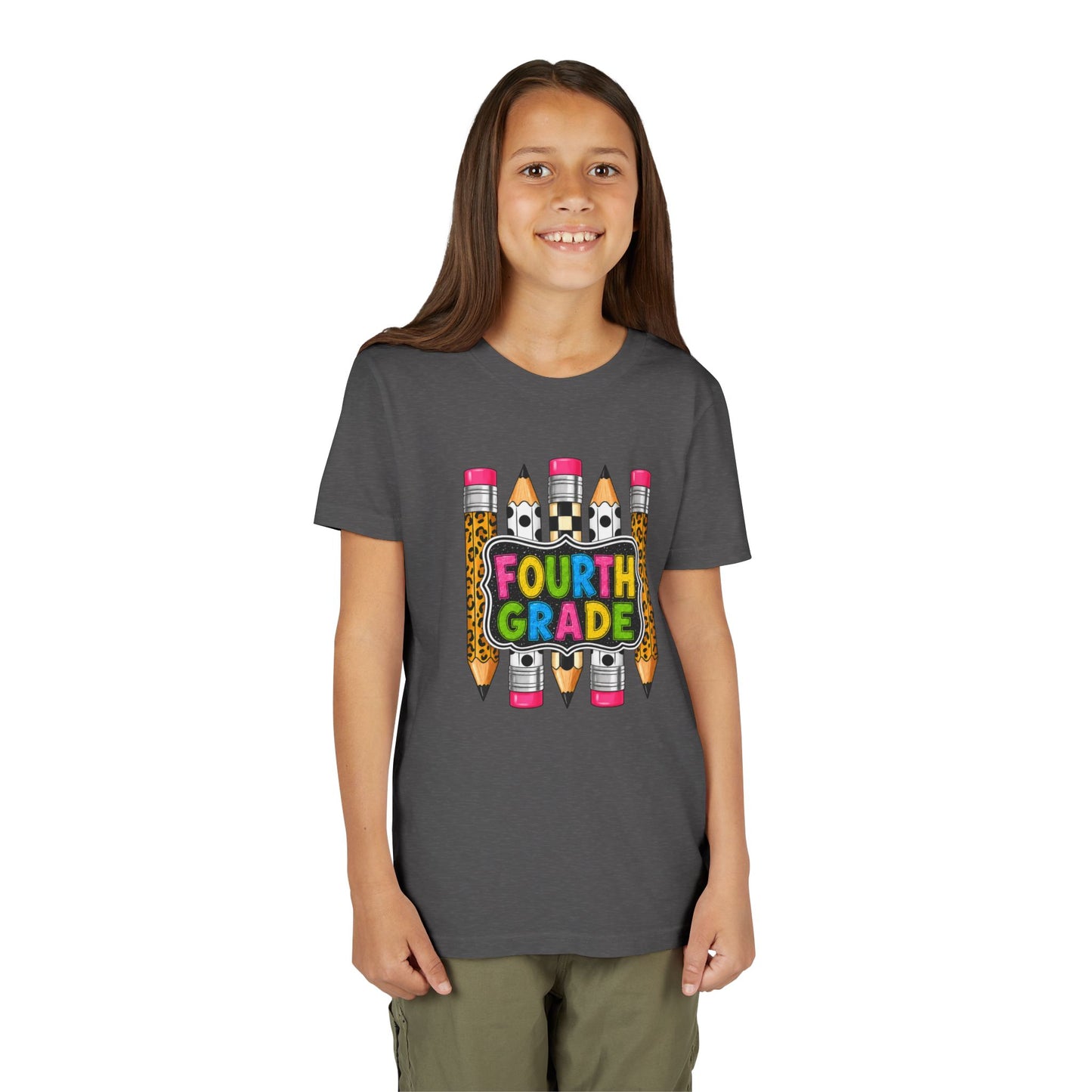 Fourth Grade Pencil Kids Tee – Back to School Youth Shirt