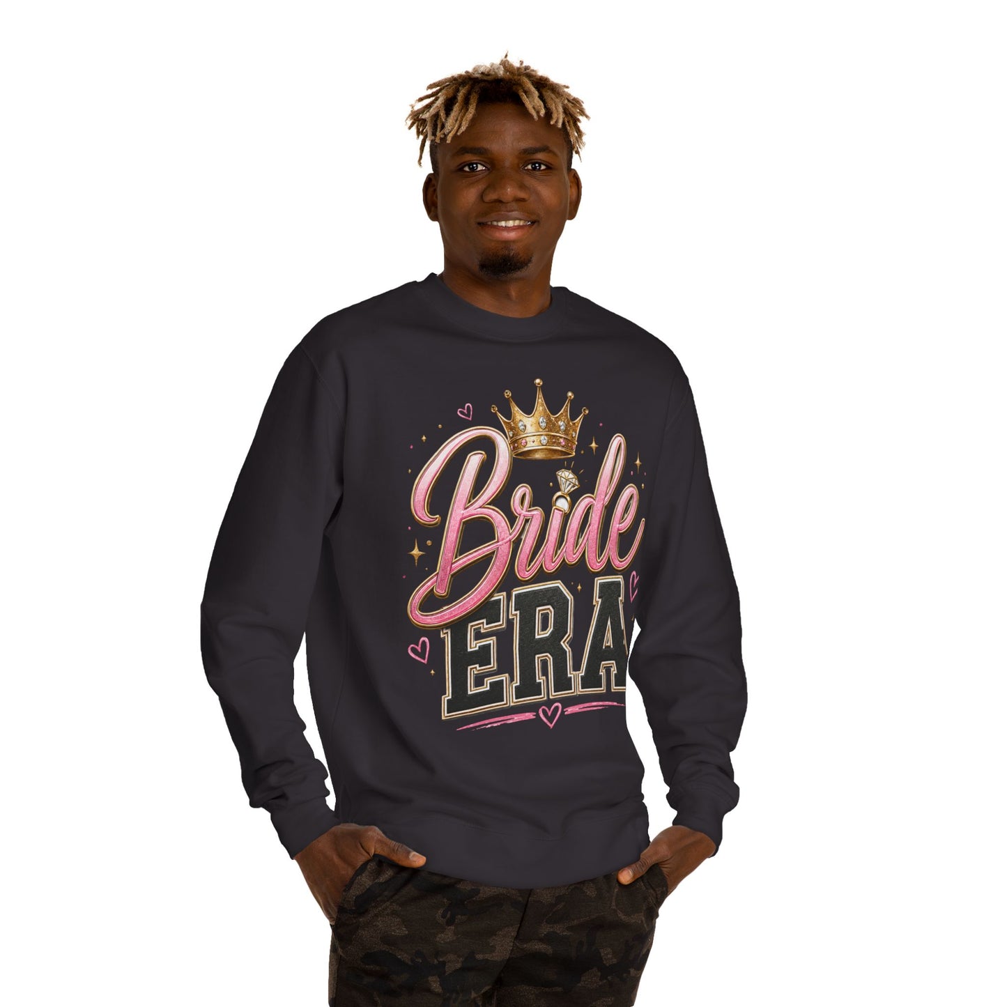 Bride Era Sweatshirt — Bachelorette Crewneck with Crown Graphic