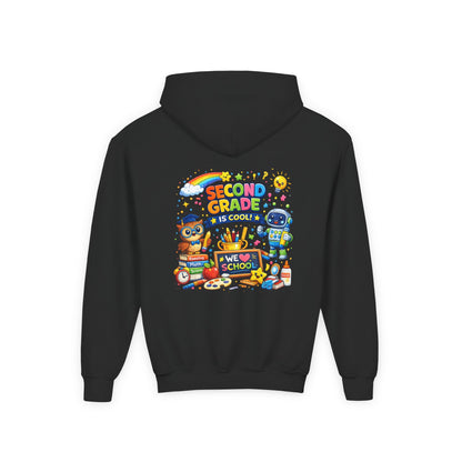 Second Grade Hoodie — 'Second Grade Is Cool' Kids Back-to-School Sweatshirt