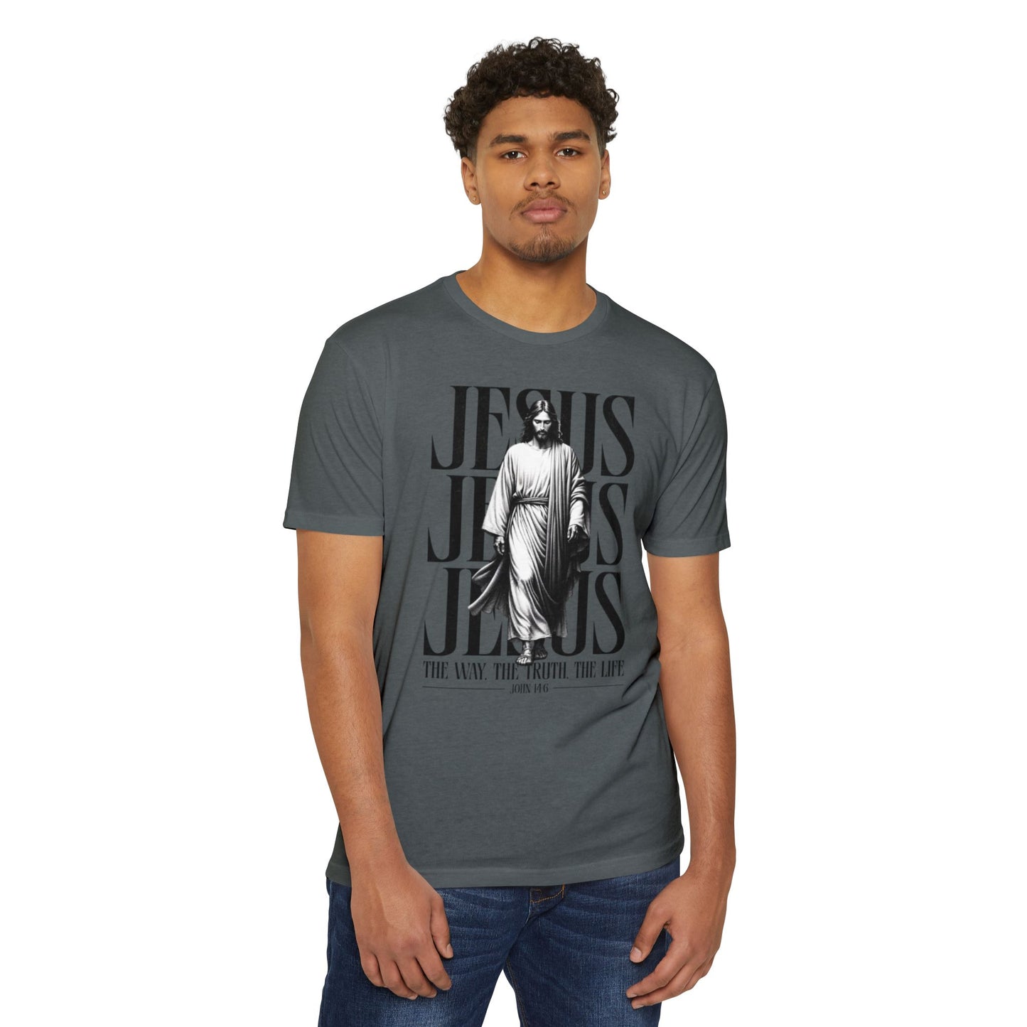 Jesus Graphic T‑Shirt — The Way The Truth The Life Faith Tee