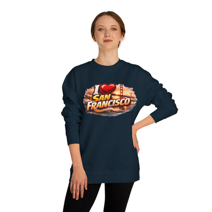 I Heart San Francisco Sweatshirt — Golden Gate Retro Graphic Crewneck