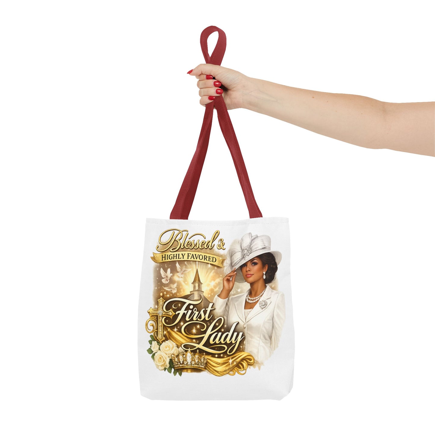 First Lady 'Blessed & Highly Favored' Tote Bag