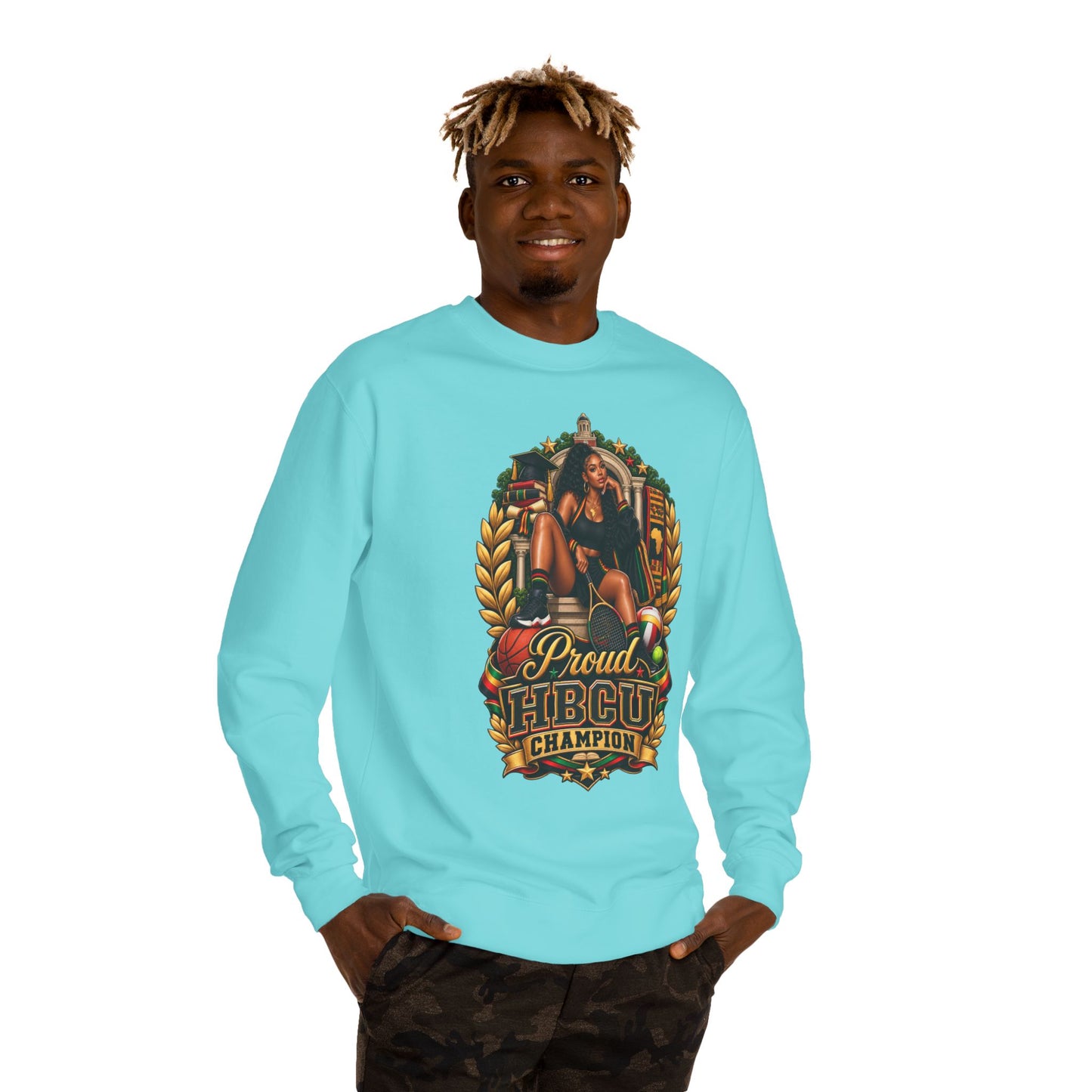 Proud HBCU Champion Crewneck Sweatshirt