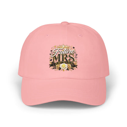 Classic Dad Cap — "Future Mrs." Floral Bridal Baseball Hat