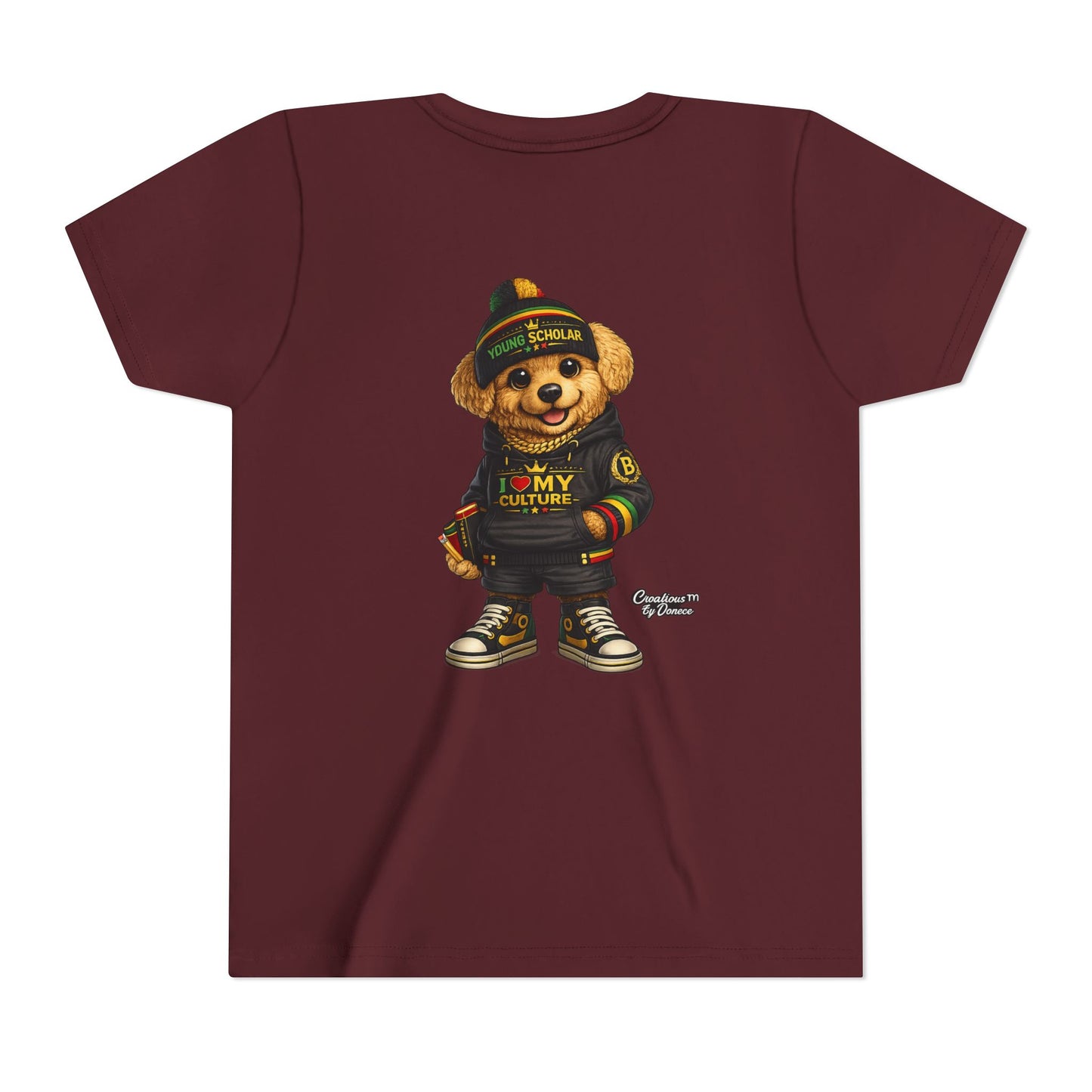Youth Bear Graphic Tee – "I Love My Culture" Urban Streetwear