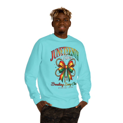 Juneteenth Crewneck Sweatshirt — "Breaking Every Chain" Celebration Pullover