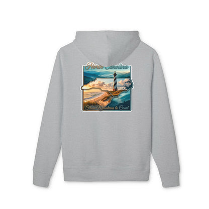 Coastal Lighthouse Hoodie — Oceanscape 'Where the Sea Beckons' Graphic