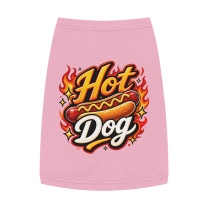 Hot Dog Pet Tank Top — Funny Grilling Graphic Dog Shirt