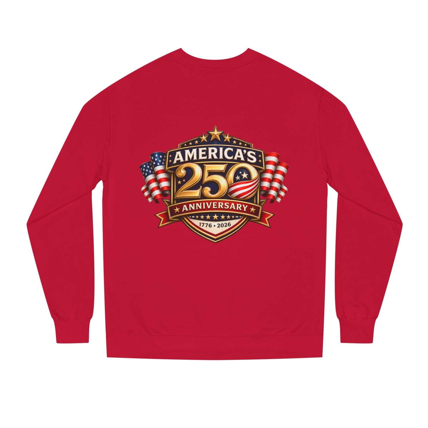 America's 25th Anniversary Sweatshirt — Patriotic USA Flag Crewneck (1776–2026)