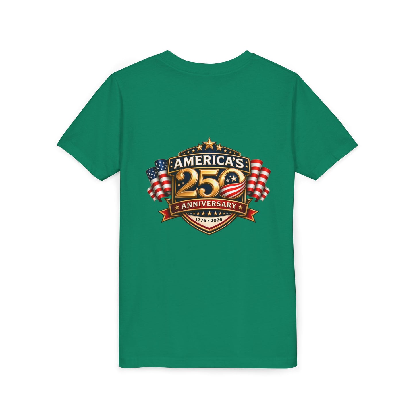 America's 250th Anniversary Youth Tee - Patriotic 1776–2026 Celebration Shirt