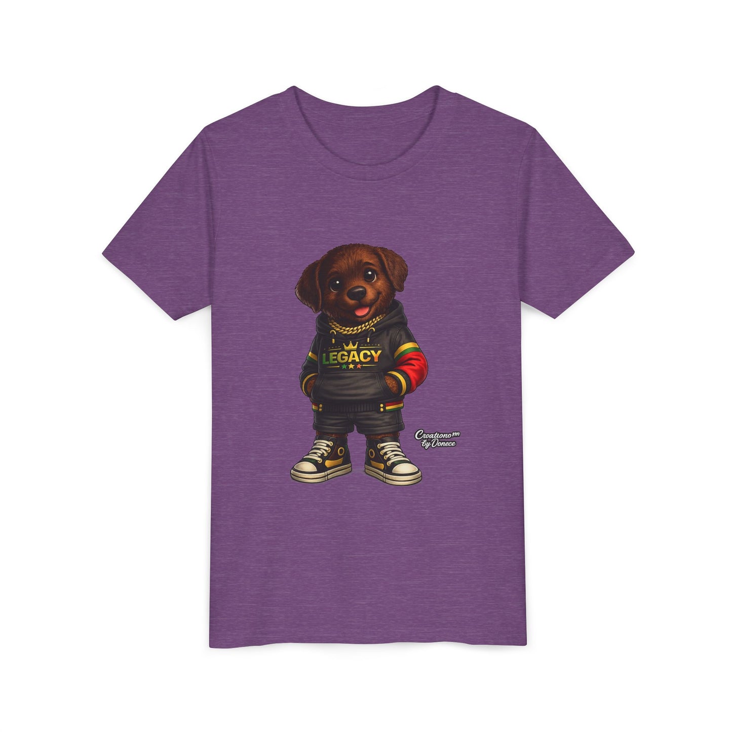 Youth Dog Tee — 'Legacy' Streetwear Puppy Graphic Shirt