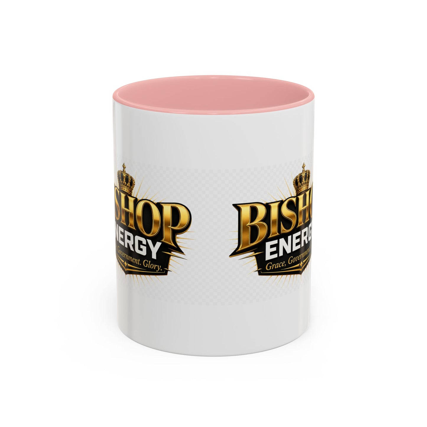 Bishop Energy Coffee Mug — Gold Crown Logo Accent Ceramic Mug (11/15oz)