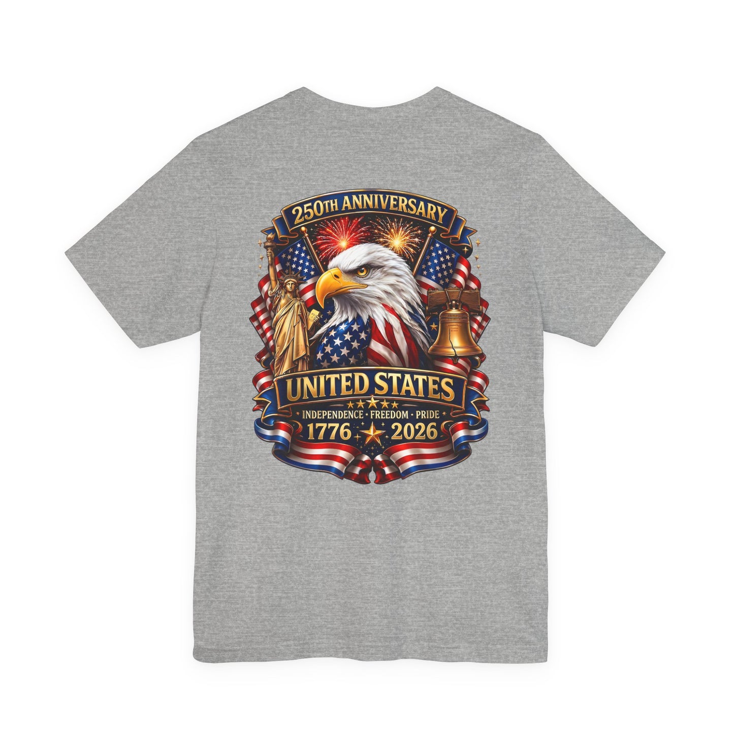 Independence 250th Eagle T-Shirt – United States 1776-2026 Centennial Graphic Tee
