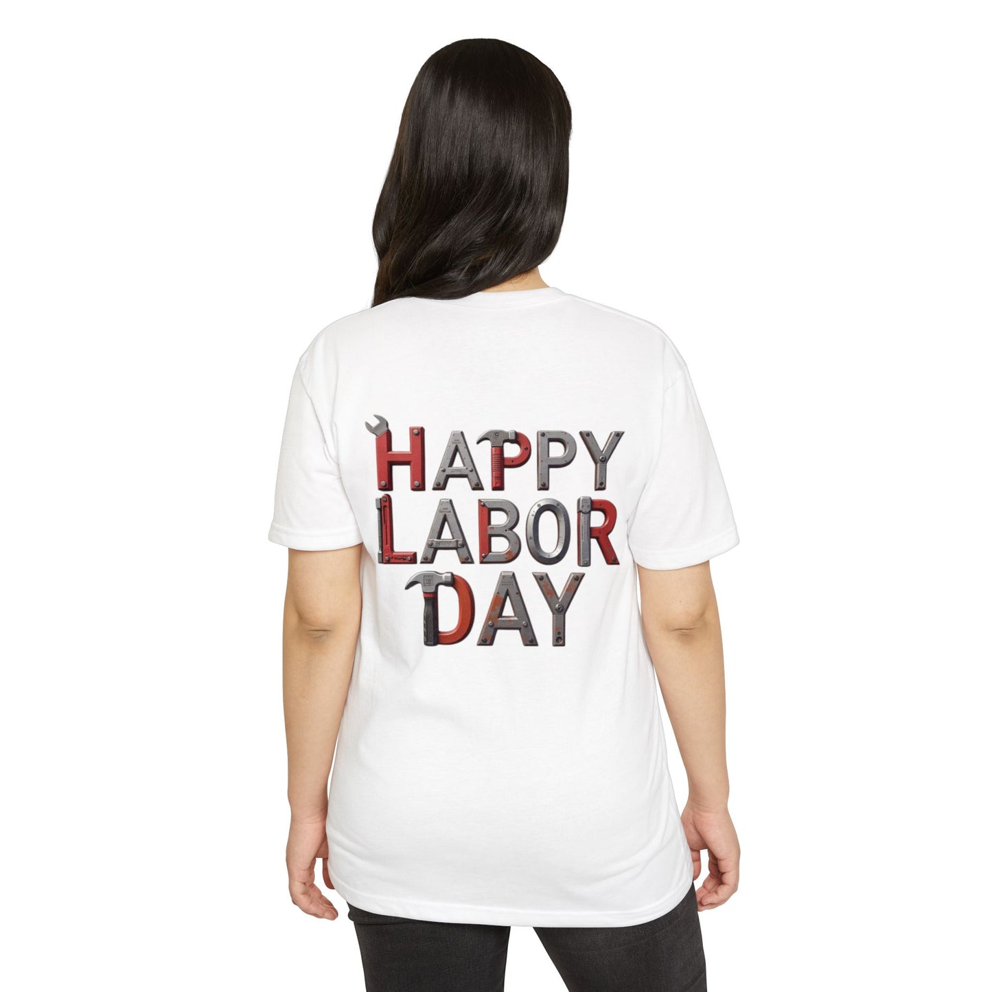 Labor Day T-Shirt — "Happy Labor Day" Tool-Style Graphic