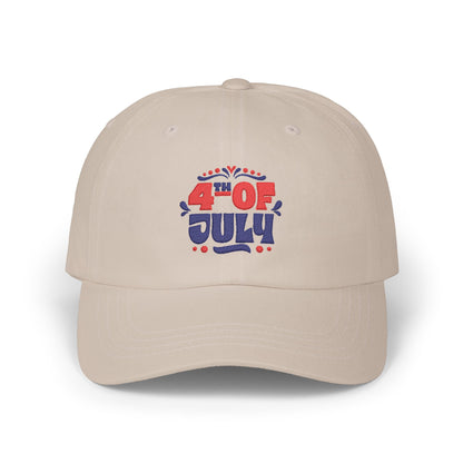 Dad Cap — "4th of July" Patriotic Embroidered Baseball Hat