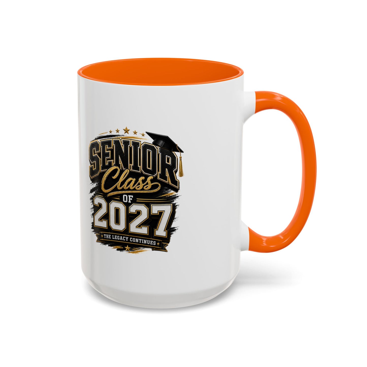 Senior Class of 2027 Accent Coffee Mug — Graduation Gift