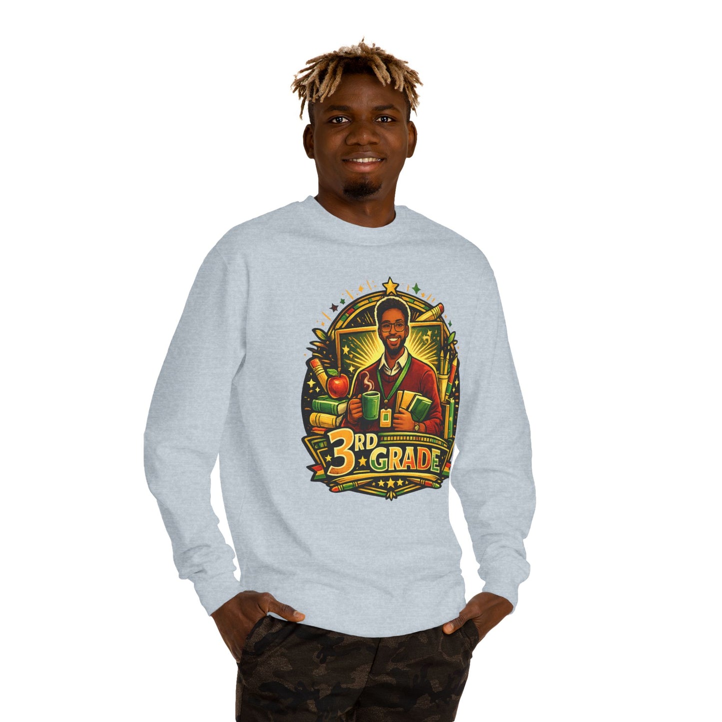 3rd Grade Teacher Sweatshirt — Proud 3rd Grade Educator Crewneck