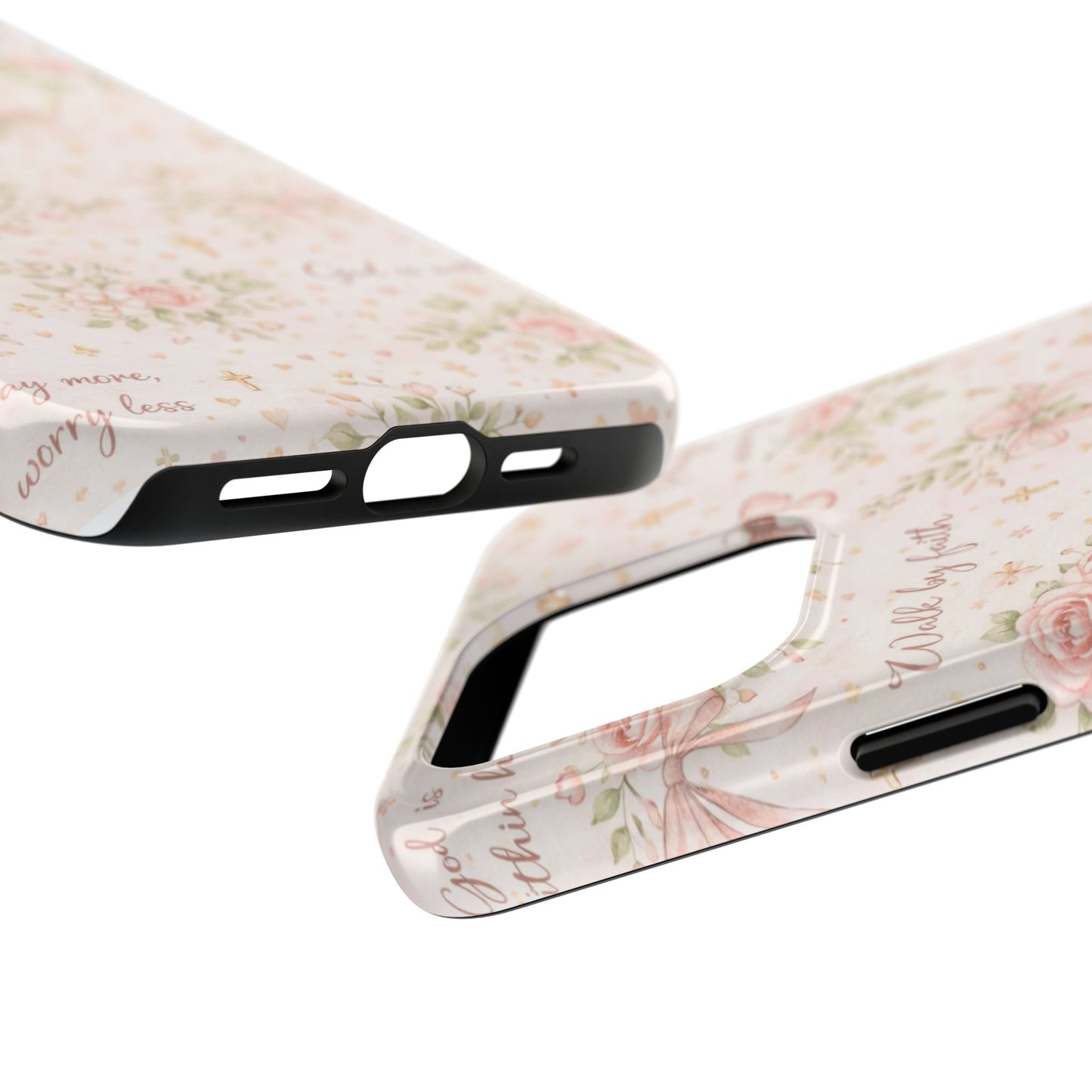 Walk By Faith Phone Case | Christian Floral iPhone Case