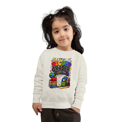 I'm a Second Grader Toddler Sweatshirt — Cute Back-to-School Kids Crewneck