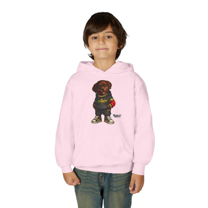 Youth Hoodie — 'Legacy' Streetwear Puppy Graphic Sweatshirt