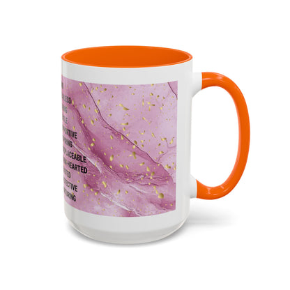 Mom Definition Accent Coffee Mug – Inspirational Pink Marble Mother’s Day Gift (11/15oz)