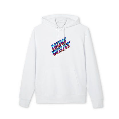 Now What Hoodie — Retro 3D Text Graphic Pullover