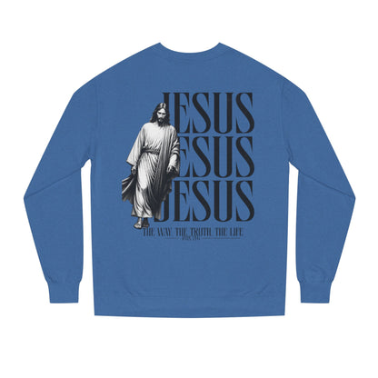 Jesus Crewneck Sweatshirt – The Way The Truth The Life Religious Pullover