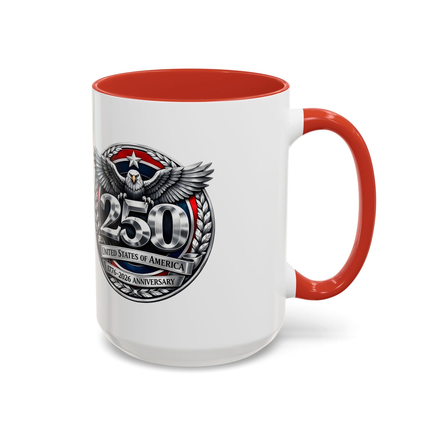 250th USA Bicentennial Eagle Coffee Mug — 1776–2026 Anniversary Accent Mug