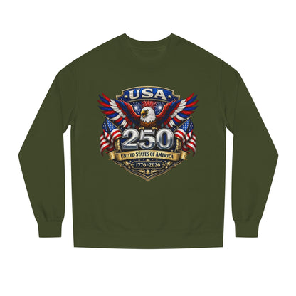 USA 250th Anniversary Eagle Sweatshirt — 1776-2026 Patriotic Crewneck