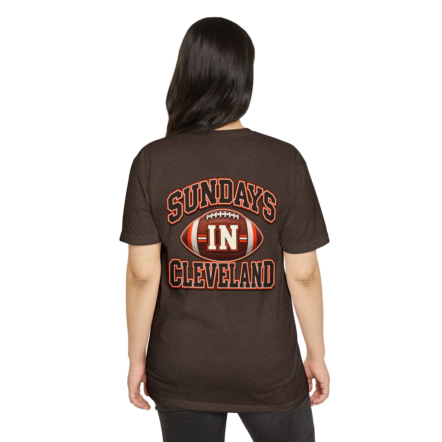 Sundays in Cleveland Football T-Shirt
