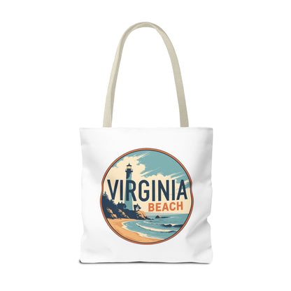 Virginia Beach Vintage Lighthouse Tote Bag