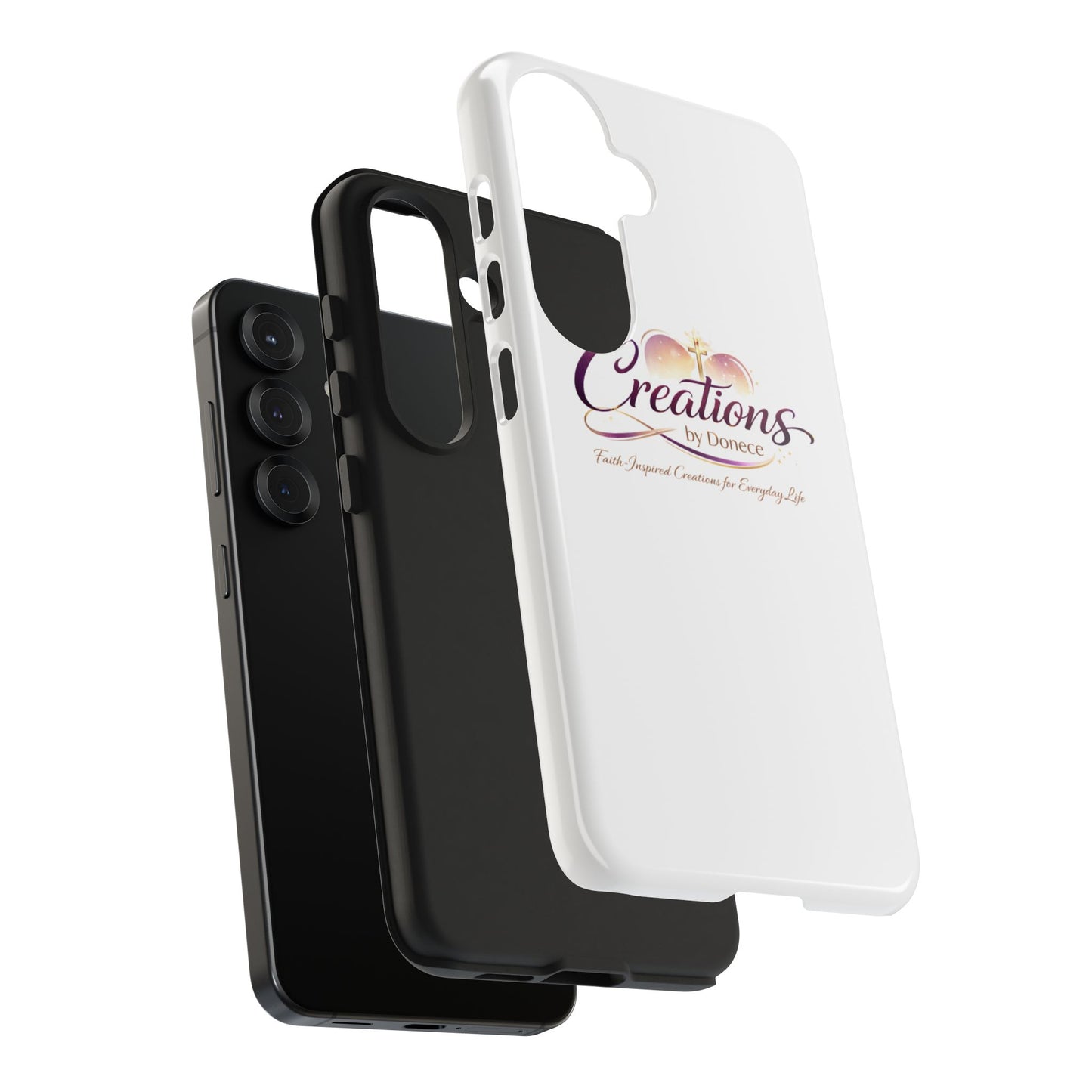 Tough Phone Case - "Creations by Donece" Logo Protective Cover