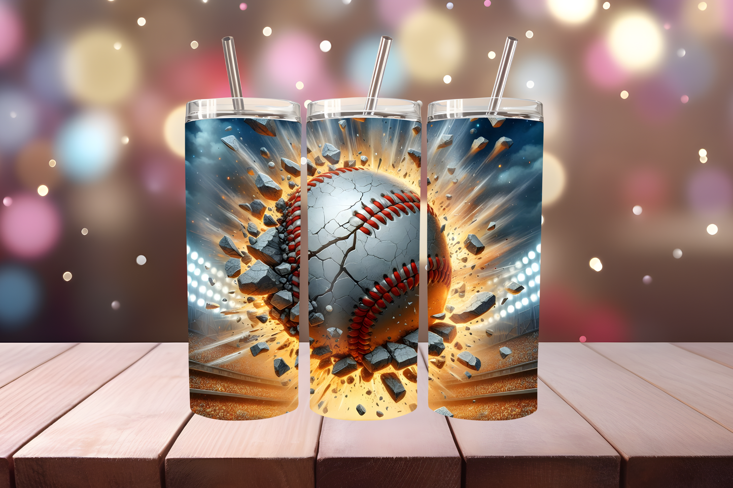 Baseball 20oz Tumbler Wrap PNG | Sports Team Tumbler Design, Baseball Fan Sublimation, 20oz Skinny Tumbler Template