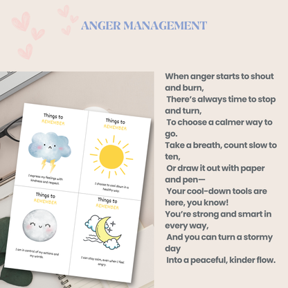 Anger Management Workbook PDF | Emotional Regulation Journal, Therapy Worksheets, Stress Relief &amp; Anger Control Guide