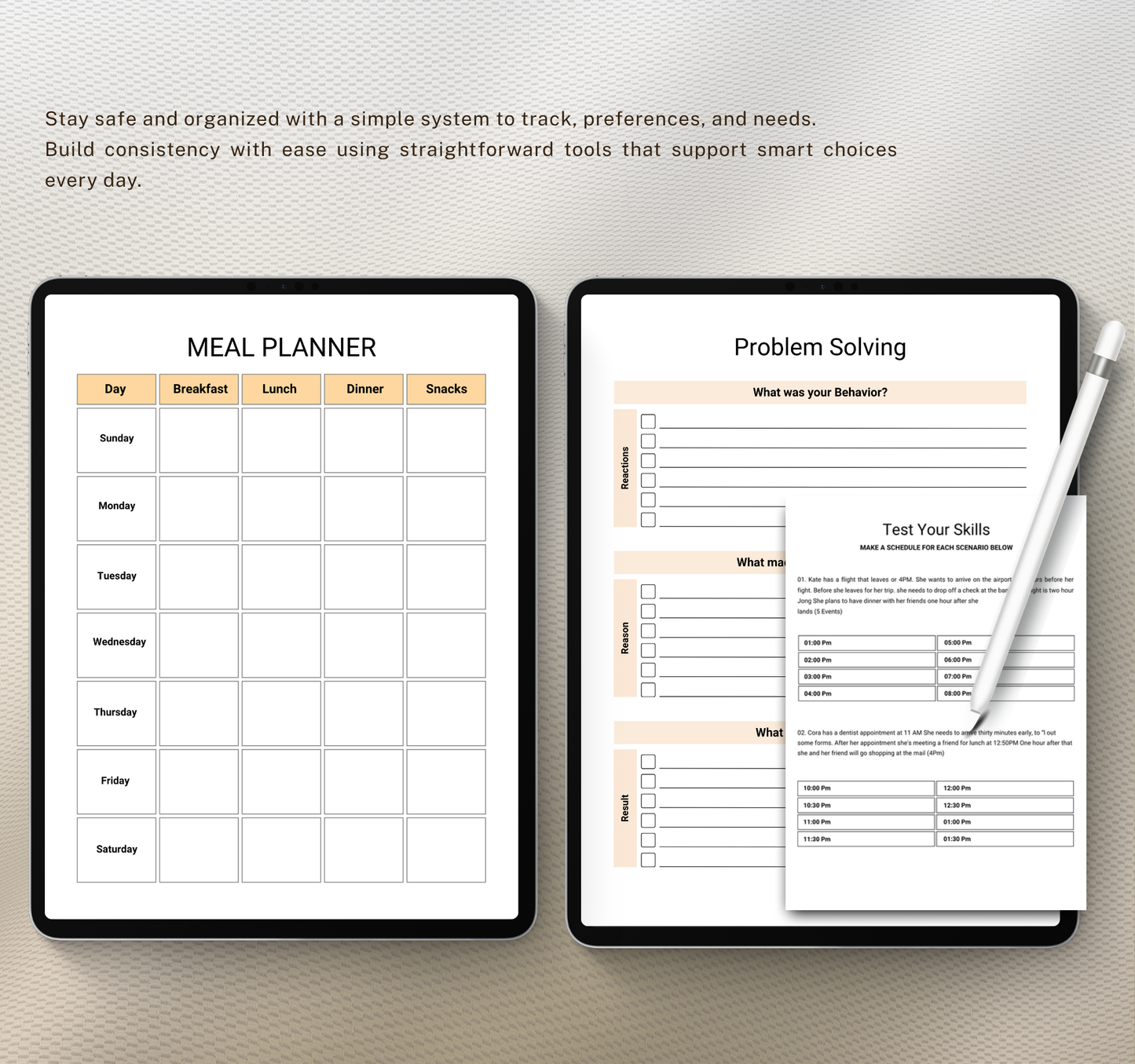 Problem Solving Workbook | Critical Thinking & Decision Making PDF Planner
