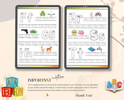 Little Learners ABC Worksheet | Printable Alphabet Tracing & Letter Recognition Activities for Kids