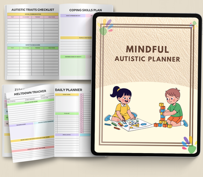 Mindful Autistic Planner | Printable ADHD & Neurodivergent Daily Organizer