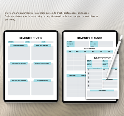 Student Planner | Academic & Study Organizer Digital Planner